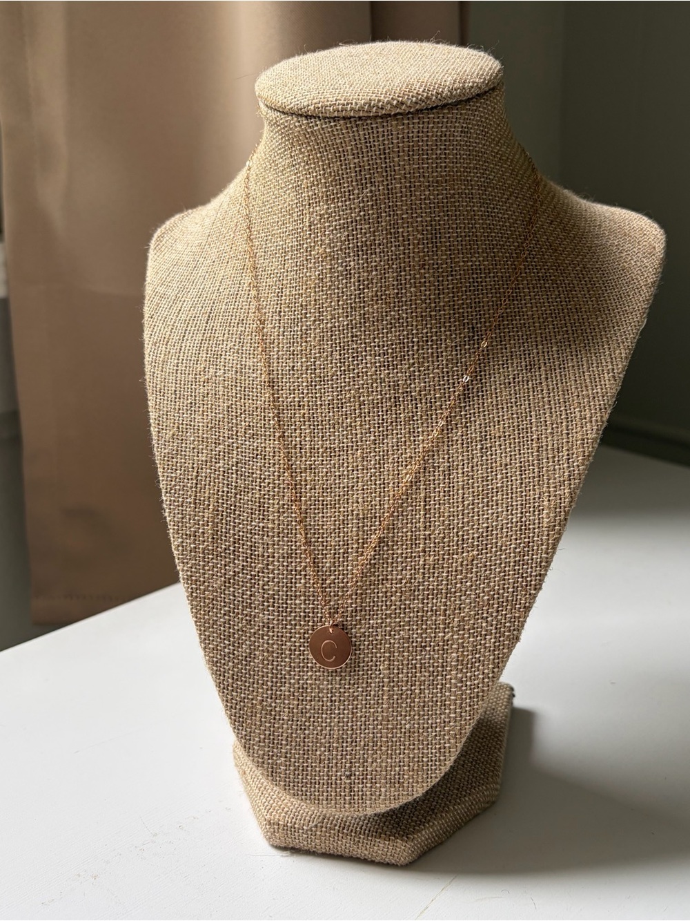 Initial “C” 1/20 14K GF Chain 18” Pendant Necklace